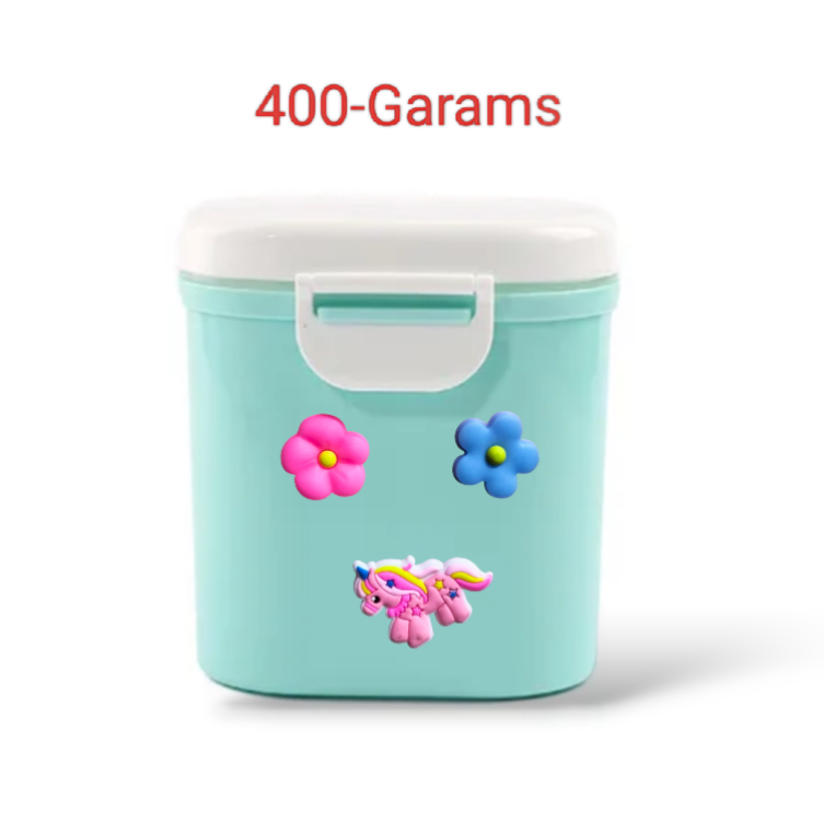 Milk powder container 400 gram capacity 3 colour available