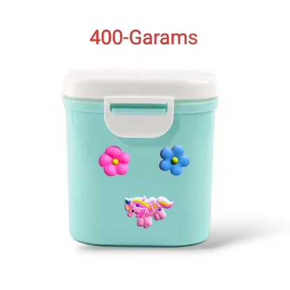 Milk powder container 400 gram capacity 3 colour available