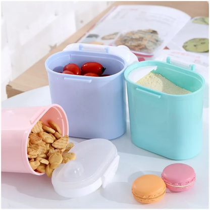 Milk powder container 400 gram capacity 3 colour available