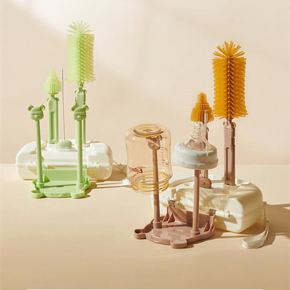 Baby feeder brush 8 pieces with feeder stand Federal wash liquid bottle premium quality