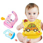 Baby baby with plastic pocket attach button washable material