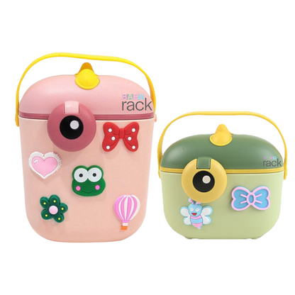 Milk powder container 200G 400G Air tight. Camera Style