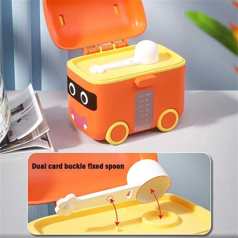 180G Capacity Portable Milk Powder Formula Dispenser Food Container Storage Feeding Boxes for Baby Kids Toddler Grid Baby Food Storage Box