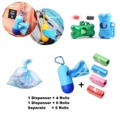 Garbag Disposable diaper bag with Dispenser and separate Rolls